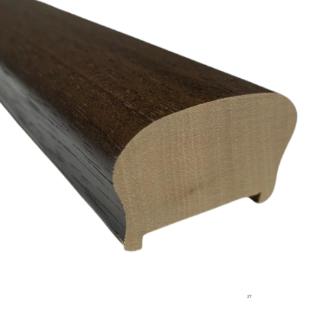 Corrimano Ayous Sagomato Noce Scuro - ALTEZZA: 300cm