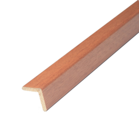 Paraspigolo in ayous ciliegio taglio personalizzato