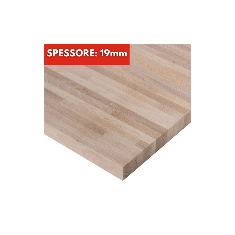 Tavola Faggio spessore 19mm su Misura