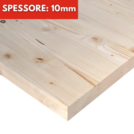 Tavola Lamellare Abete Naturale spessore 10mm su Misura