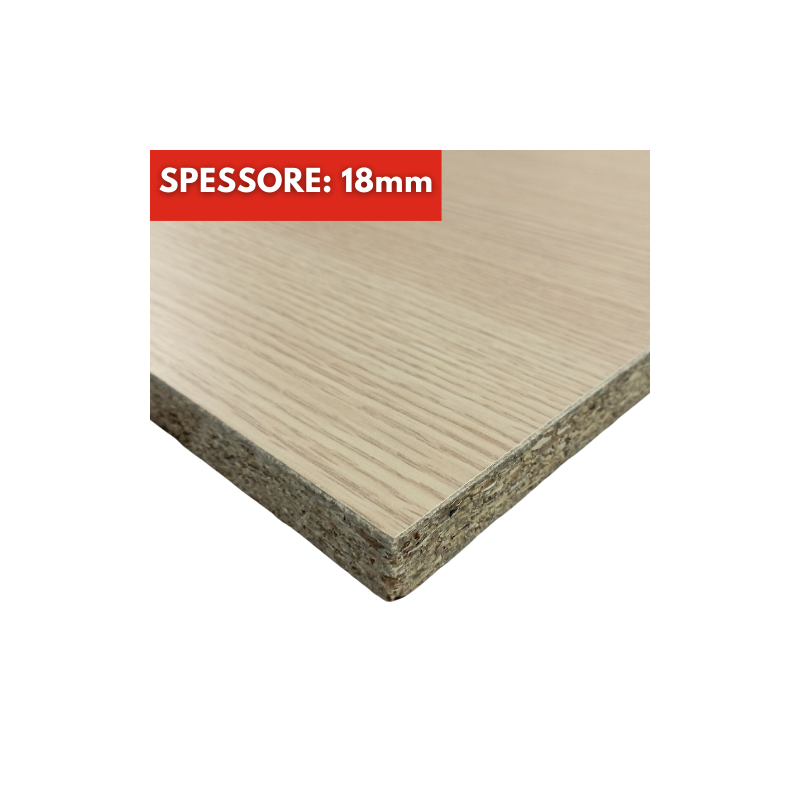Pannello Truciolato Rovere Sbiancato Spessore 18mm Su Misura