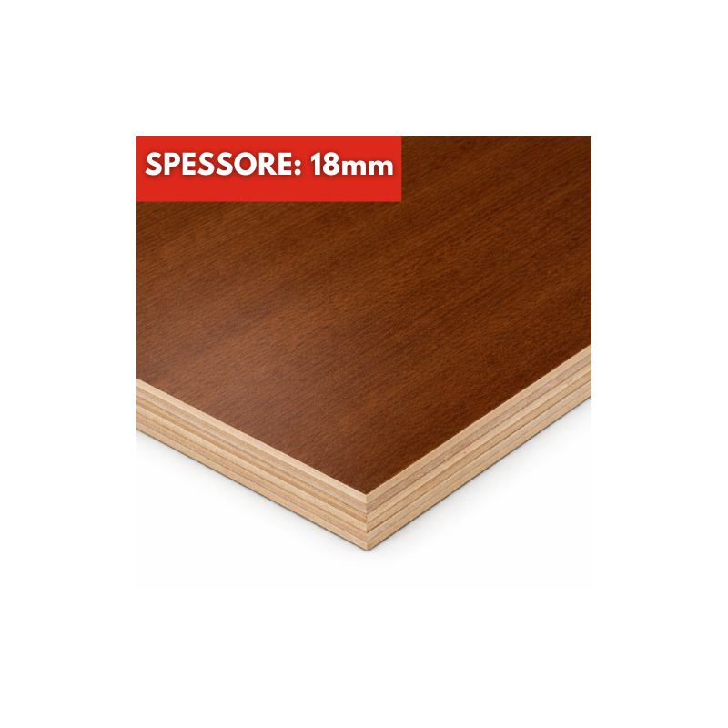Pannello Multistrato Bilaminato Noce Spessore 18mm Su Misura