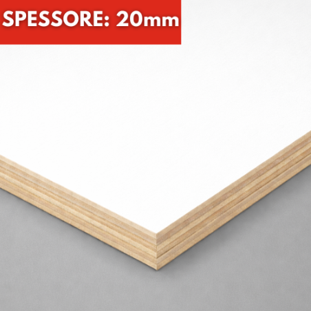 Pannello Multistrato Bilaminato Bianco Spessore 18mm Su Misura
