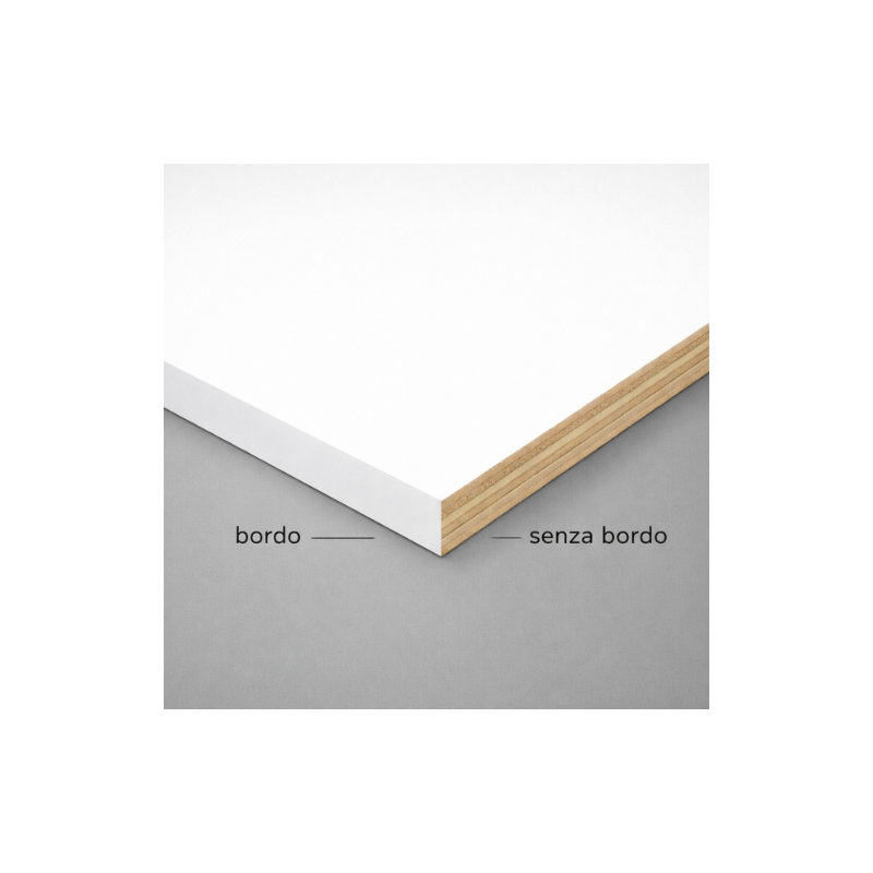Pannello Multistrato Bilaminato Bianco Spessore 25mm Su Misura