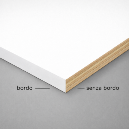 Pannello Multistrato Bilaminato Bianco Spessore 25mm Su Misura