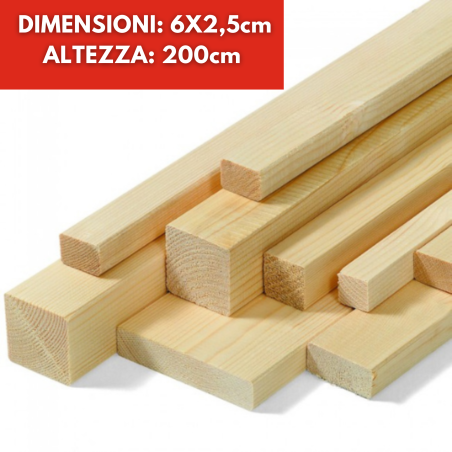 Listello Abete Piallato taglio personalizzato