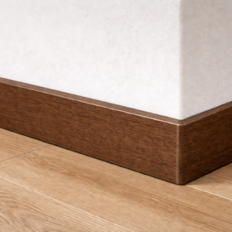 Battiscopa Tanganika Testa Piatta Noce - Dimensioni: 4x1,3x240cm