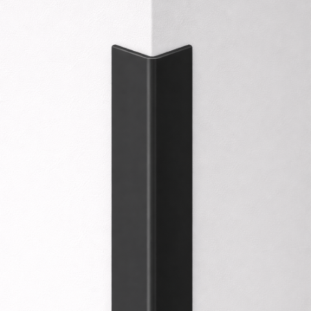 Paraspigolo in PVC nero taglio personalizzato