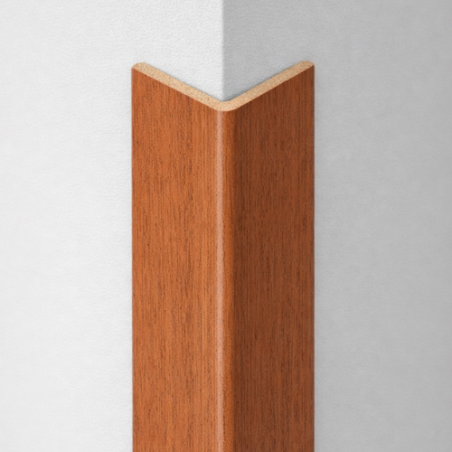 Paraspigolo in PVC ciliegio taglio personalizzato