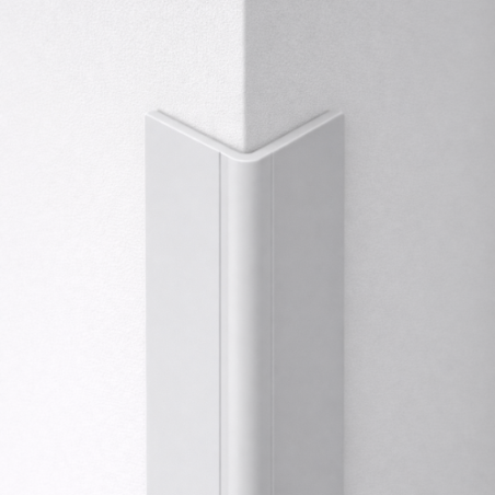 Paraspigolo in PVC grigio chiaro taglio personalizzato