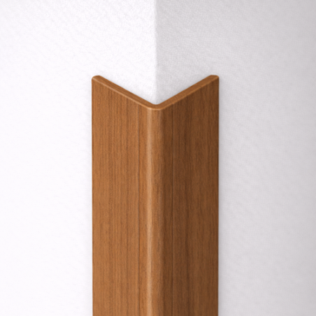 Paraspigolo in PVC Noce Goffrato taglio personalizzato