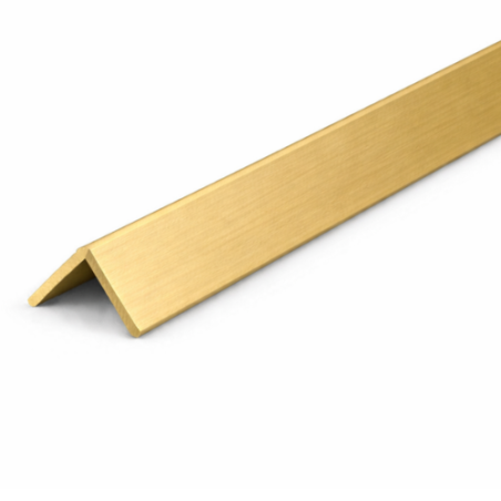 Paraspigolo in PVC Oro spazzolato liscio taglio personalizzato