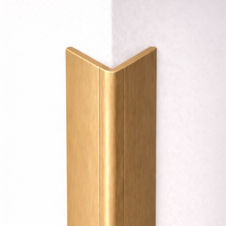 Paraspigolo in PVC Oro spazzolato liscio taglio personalizzato