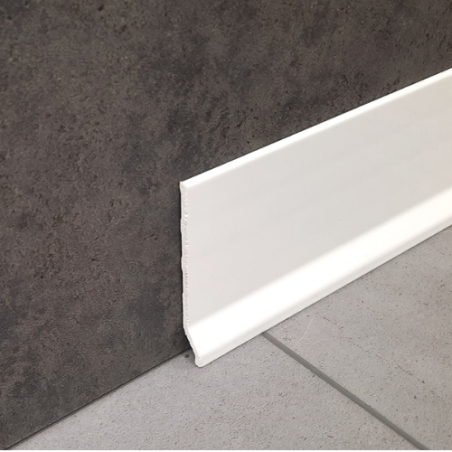 Battiscopa PVC Liscio Bianco