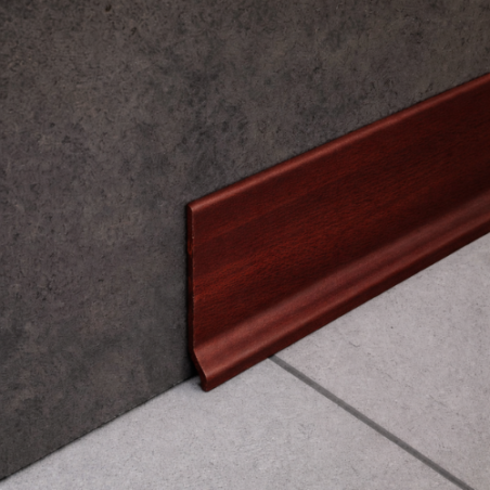 Battiscopa PVC Liscio Mogano