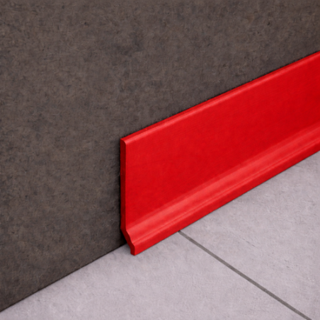 Battiscopa PVC Liscio Rosso