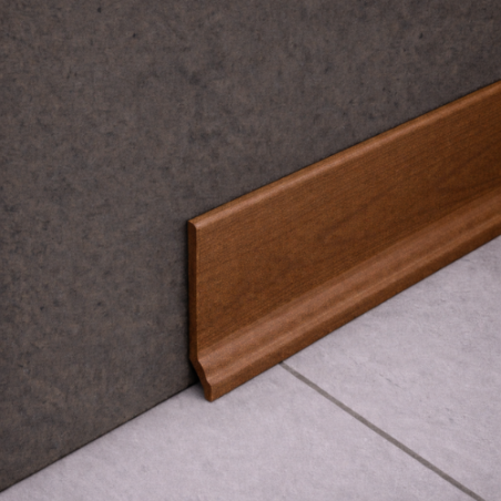 Battiscopa PVC Goffrato Noce