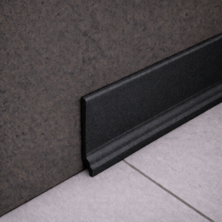 Battiscopa PVC Goffrato Nero