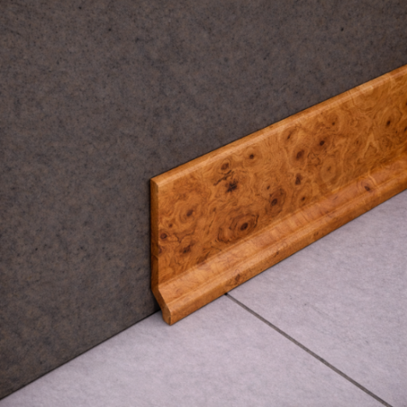 Battiscopa PVC Liscio Radica d'Ulivo