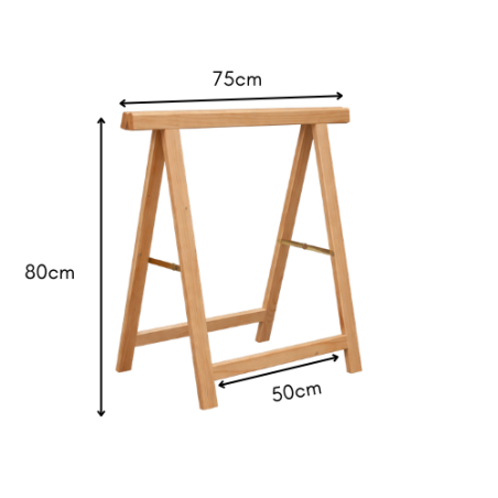 Cavalletto pieghevole in legno Faggio 80cm