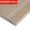 Pannello Listellare Rivestito Rovere spessore 25mm su Misura