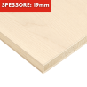 Pannello Listellare Rivestito Toulipier Bianco spessore 19mm su Misura