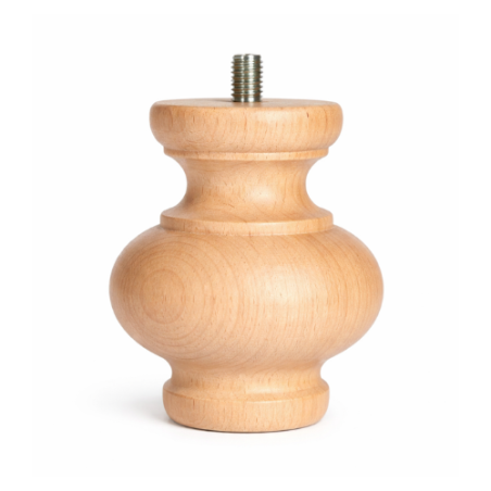 Piede Tornito in legno Faggio