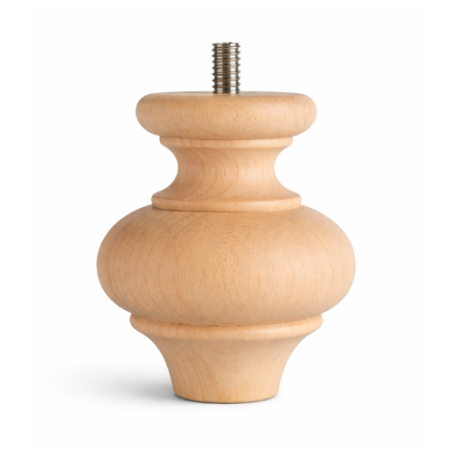 Piede Tornito in legno Faggio