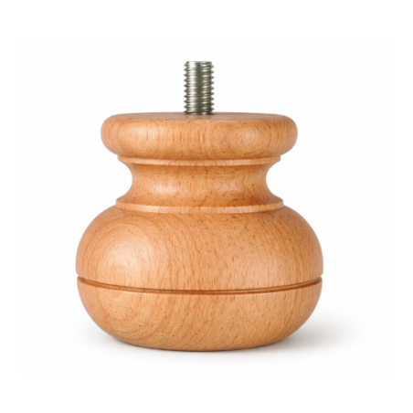 Piede Tornito in legno Faggio