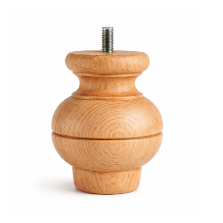 Piede Tornito in legno Faggio