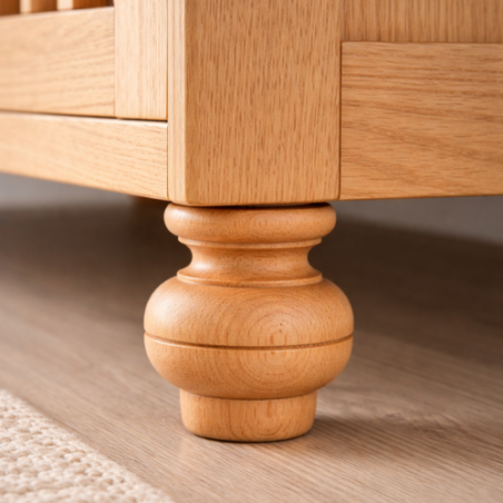 Piede Tornito in legno Faggio