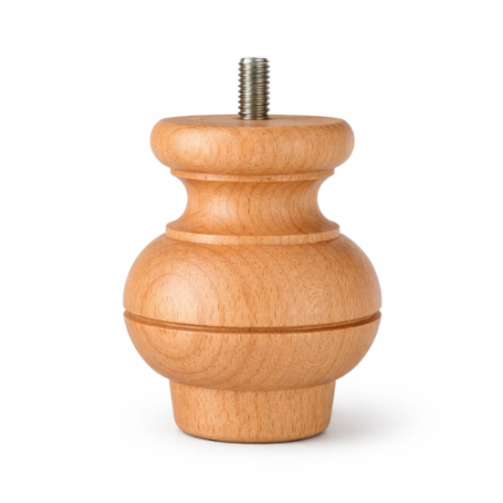 Piede Tornito in legno Faggio