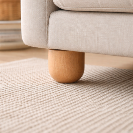 Piede Semitondo in legno Faggio