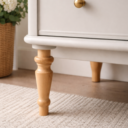 Piede Tornito in legno Faggio