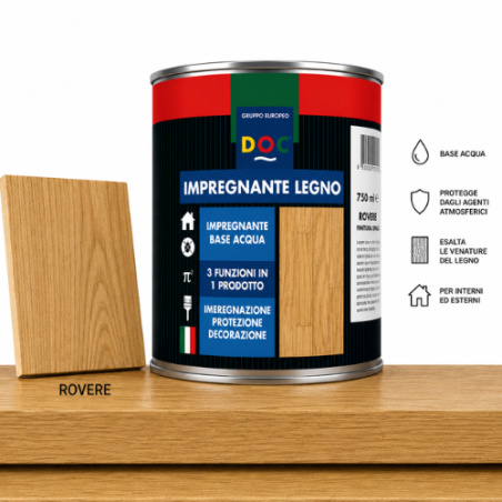 Impregnante all'Acqua Finitura Cerosa Rovere