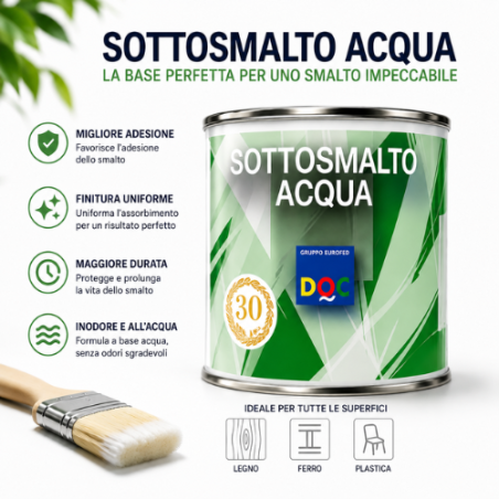 Sottosmalto ad acqua per legno