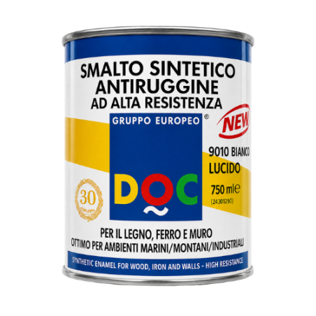 Smalto Sintetico Bianco Lucido per Legno