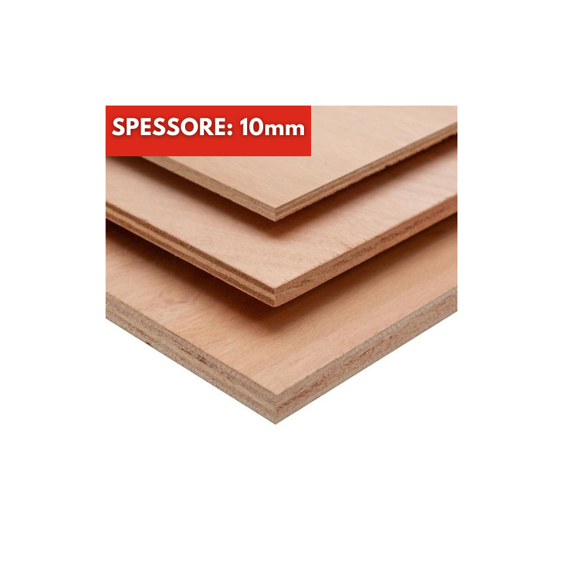 Pannello Tavola Compensato Multistrato Okumè Spessore 10mm Su Misura