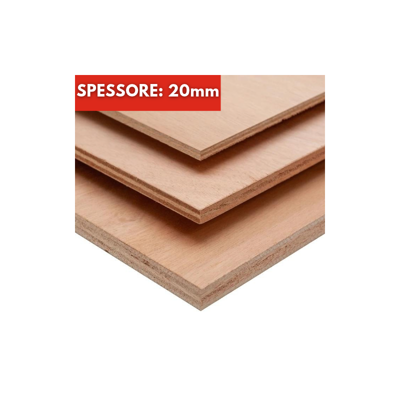 Pannello Tavola Compensato Multistrato Okumè Spessore 20mm Su Misura