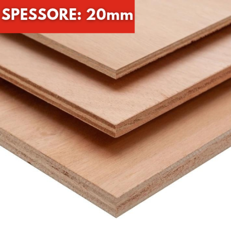 Pannello Tavola Compensato Multistrato Okumè Spessore 20mm Su Misura